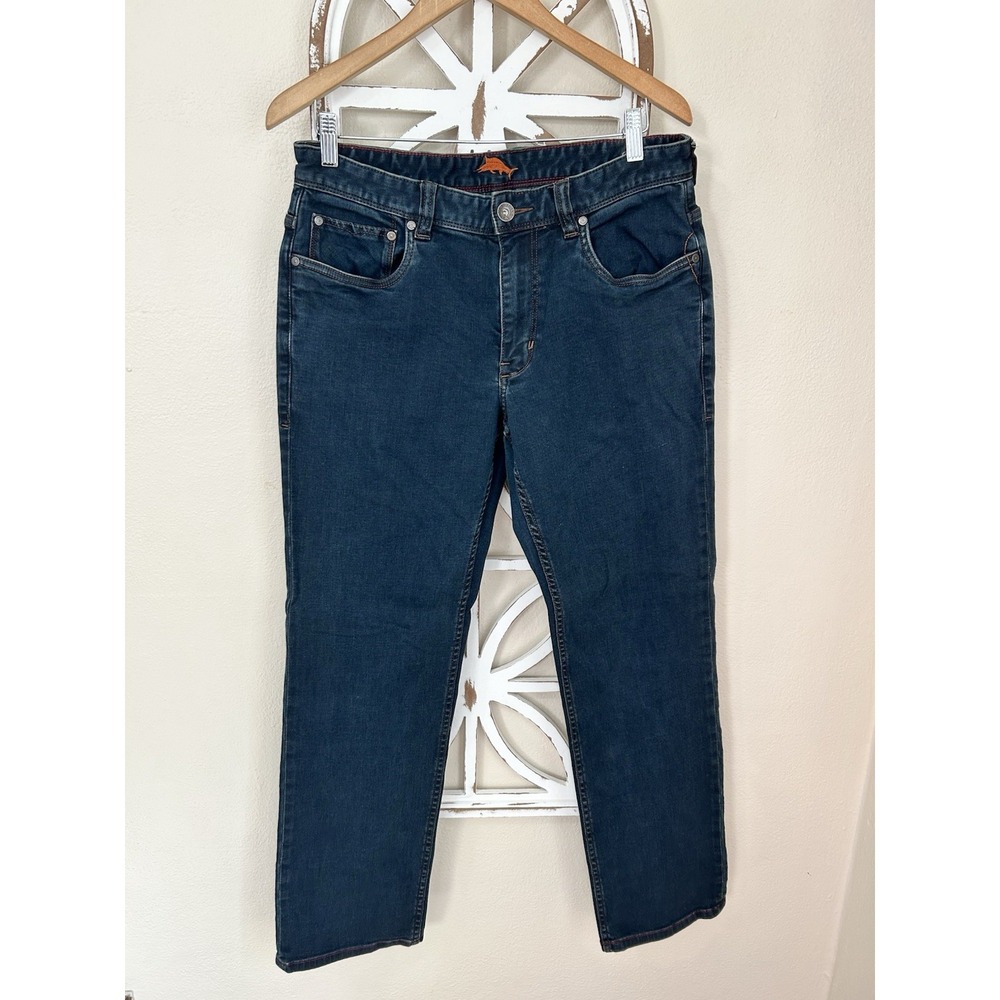 Tommy Bahama Mens 32x32 Dark Wash Boot Cut Jeans *J158
